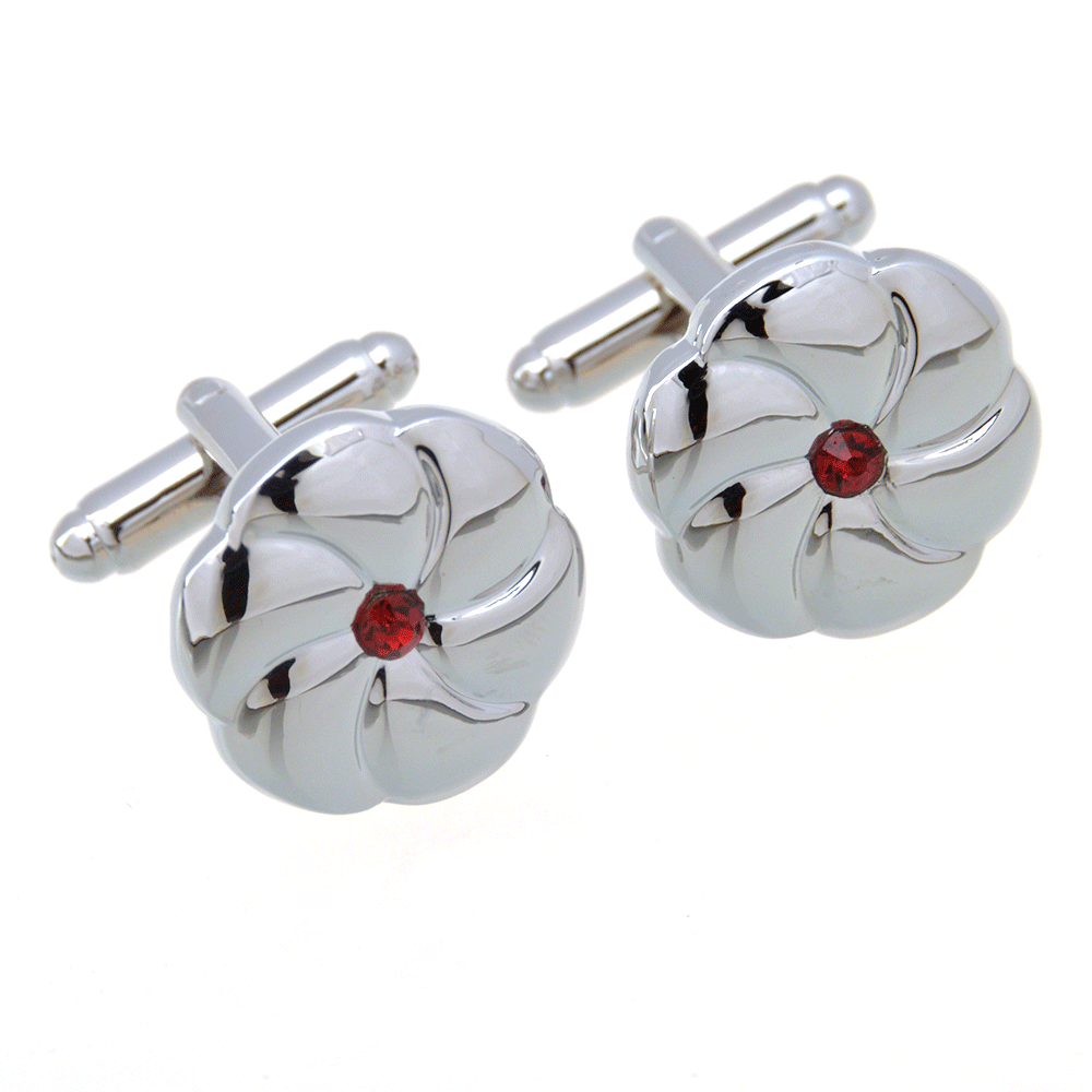 The plant provides a single diamond cufflink for the product.